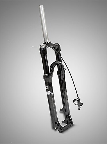 Вилка велосипедная, пружинно-масляная Twitter 26", 100 мм, черная