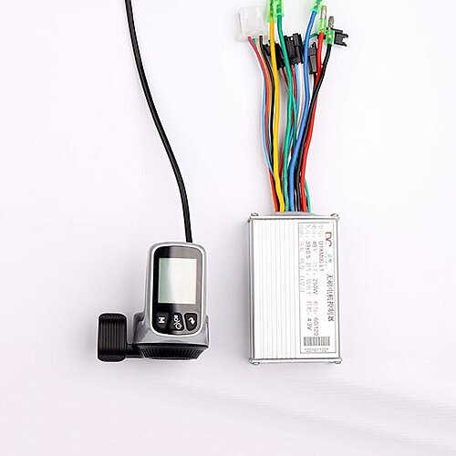 Контроллер 24-48В 17А 350Вт + Курок газа с LCD-дисплеем, мод. Грин S6-61/124DXA