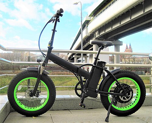 Электрофэтбайк VBS-Green 20" 1000W, складной, задний привод