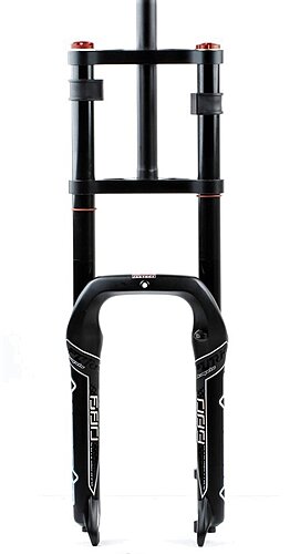 Вилка велосипедная, воздушно-масляная, двухкоронная HIMALO 20", 190 мм (FATBIKE)