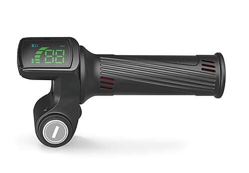 Ручка газа с LCD-индикатором и ключом зажиг., 48В, мод. Wuxing 122DX/4