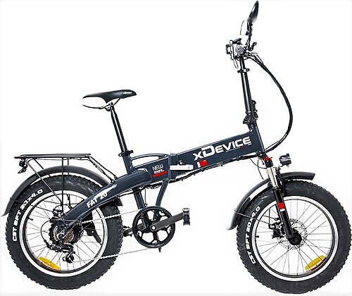 Электрофэтбайк xDevice xBicycle 20" 850W, складной, задний привод