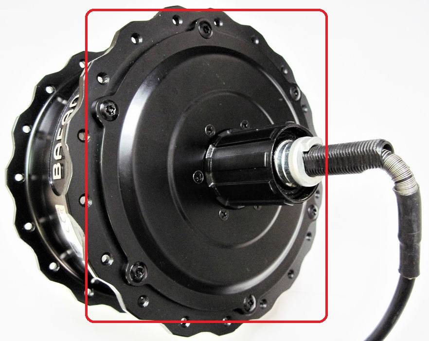 Крышка заднего мотор-колеса Bafang RM G060.750DC (с барабаном под ...