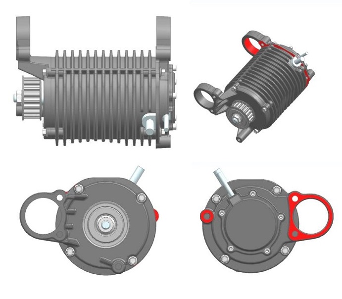 Двигатель постоянного тока (BLDC) QS 1000W 90 70H, бесколлекторный с ...