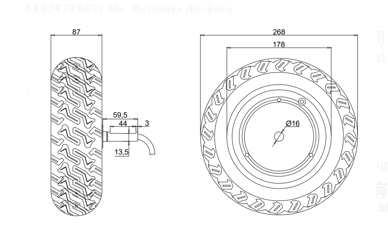 Мотор-колесо для гироскутера 10.5" 350 Ватт (алюминий) купить недорого ...