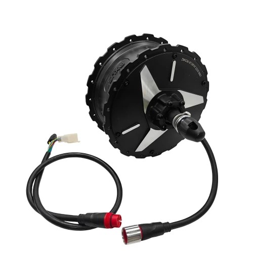 Мотор-колесо заднее, 1200Вт, редукторное, 175мм, под трещотку, мод. MXUS GDR19-SR FAT фэтбайк (Без обода, Черный)