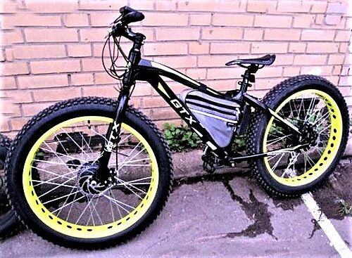 Электрофэтбайк VBS-GTX 26" 850W, полный привод