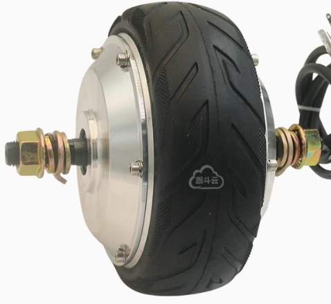 Мотор колесо 6" 350 Ватт, редукторное, для тележки