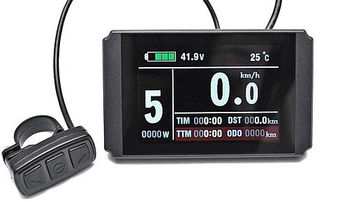 Мотор-колесо редукторное 750Вт, зад. 27,5", 36В/48В набор (KT-Bafang H640 (RM G0900)) кассета (+ Велокомпьютер KT LCD 8H, 36/48В)