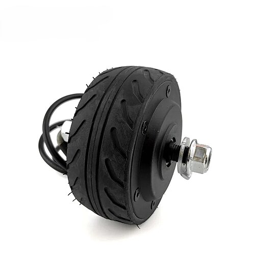 Мотор колесо 4" 200 Ватт, редукторное, для тележки 