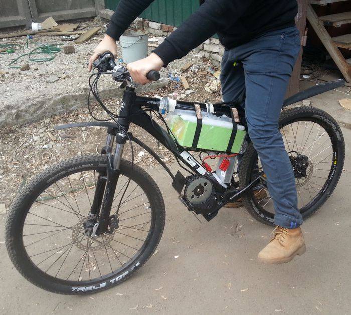 Электровелосипед с подвесным электромотором от ВольтБайкс VoltBikes