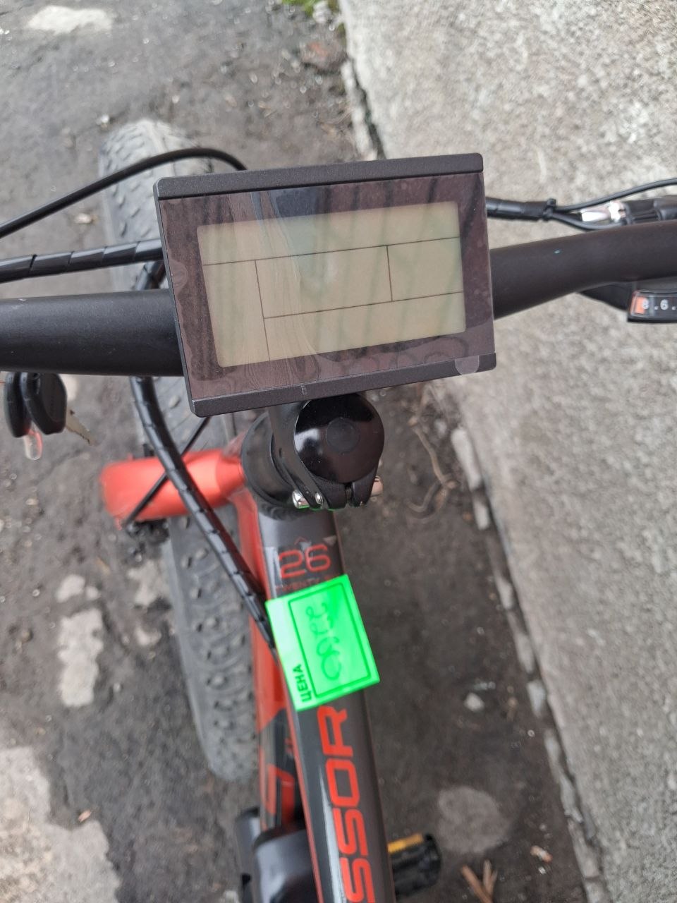Дисплей LCD3 на электрофэтбайке Stels Aggressor